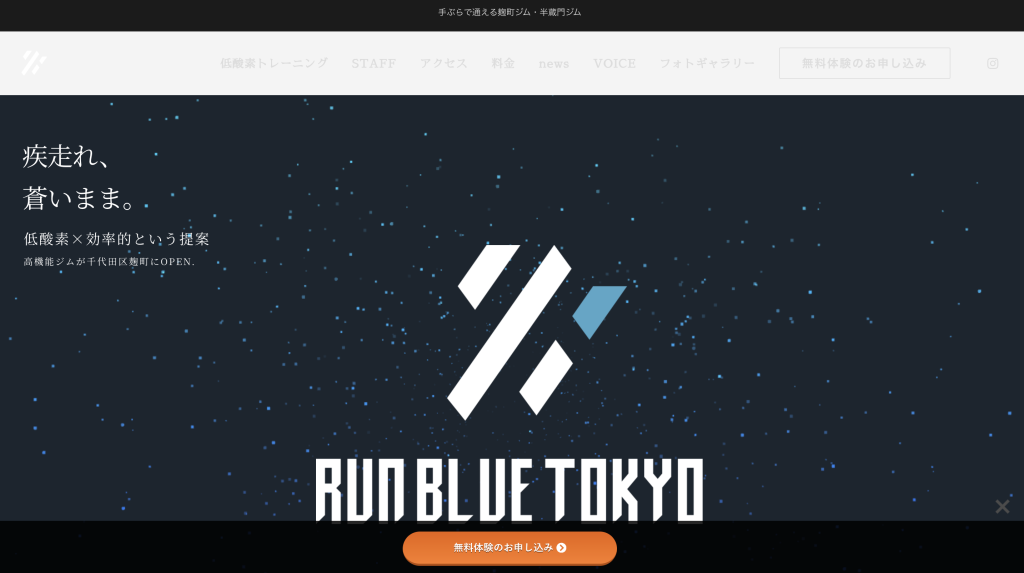 RUN BLUE TOKYOの画像