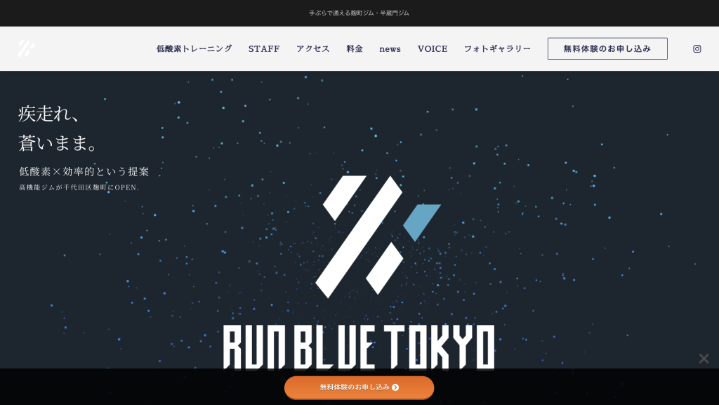 RUN BLUE TOKYOの画像